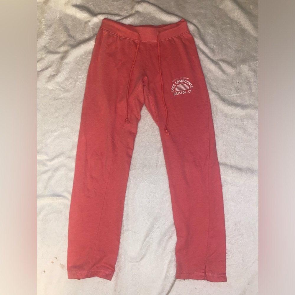 Women’s Pink Lake Compounce Bristol, CT Sweatpants w/ Strings